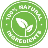 100% natural ingredients badge